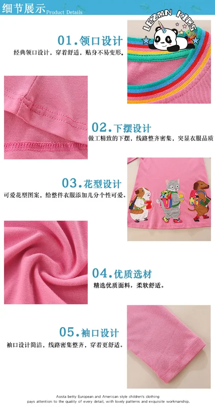LEZONKIDS - Customizable High Quality Toddler Girl Clothes Cotton Long Sleeve Girls Dresses Kids Clothes Girls Dress